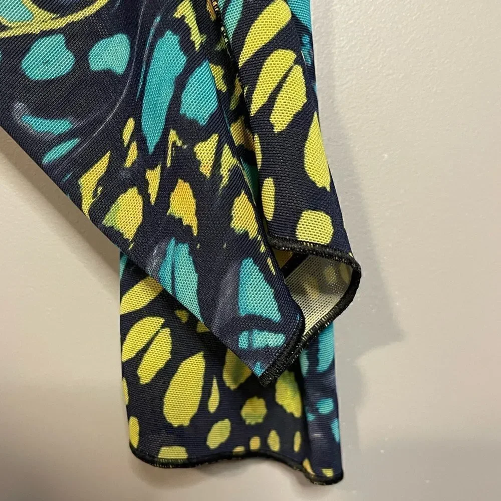 Yitty by Lizzo Mesh Me Smoothing High Waist Legging in Bright Ass Blue Buttafly